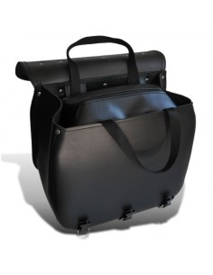 ALFORJA LATERAL TRAJANO BASICA MARRÓN CUERO UNIVERSAL