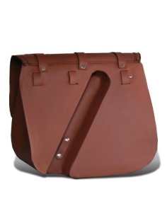 ALFORJA LATERAL TRAJANO BASICA MARRÓN CUERO UNIVERSAL