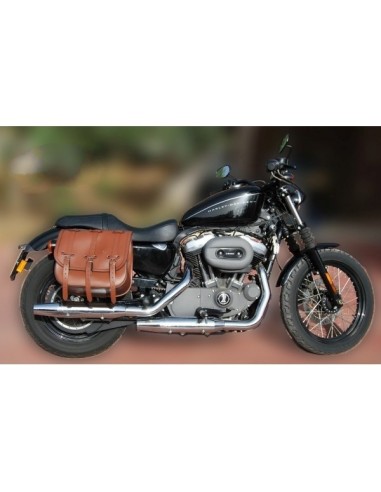 ALFORJA PIEL TRAJANO BASICA MARRÓN CUERO HCO AMORT DCHA SPORTSTER H.D 883-1200 ALFORJA PIEL TRAJANO BASICA MARRÓN CUERO HCO AMORT DCHA SPORTSTER H.D 883-1200