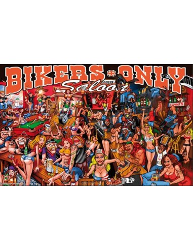 BANDERA SALOON SOLO PARA BIKERS 150X90 CM