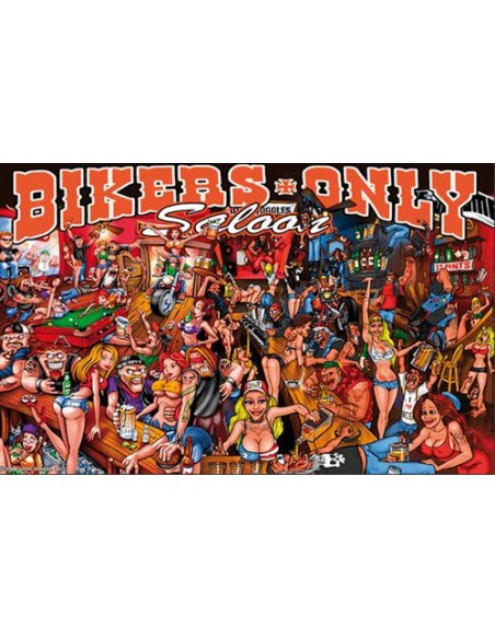BANDERA SALOON SOLO PARA BIKERS 150X90 CM