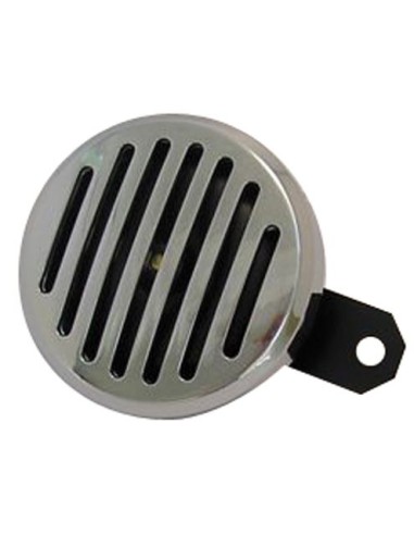 BOCINA ESTRIADA CROMADA 9 CM DIAMETRO