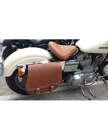 ALFORJA PIEL SCIPION HCO AMORT DERECHA MARRÓN CUERO SPORTSTER H.D ALFORJA PIEL SCIPION HCO AMORT DERECHA MARRÓN CUERO SPORTSTER H.D