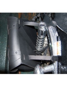 ALFORJA PIEL CENTURION HCO AMORT IZDA NEGRO/BLANCO SPORTSTER H.D