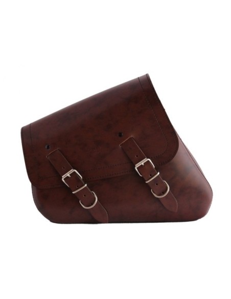 ALFORJA BASCULANTE LEGION MARRÓN CUERO IZDA SPORTSTER H.D 883-1200
