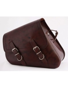 ALFORJA BASCULANTE LEGION MARRÓN CUERO IZDA SPORTSTER H.D 883-1200