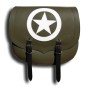 ALFORJA PIEL SPARTA ARMY STAR VERDE MILITAR IZDA H.D SPORTER 883-1200 ALFORJA PIEL SPARTA ARMY STAR VERDE MILITAR IZDA H.D SPORTER 883-1200