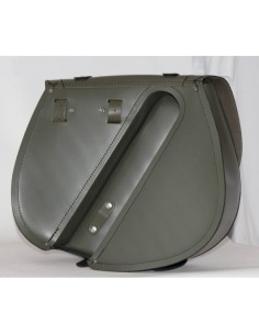 ALFORJA PIEL SPARTA ARMY STAR VERDE MILITAR IZDA H.D SPORTER  883-1200