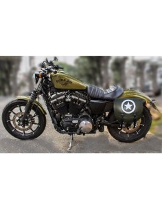 ALFORJA PIEL SPARTA ARMY STAR VERDE MILITAR IZDA H.D SPORTER 883-1200