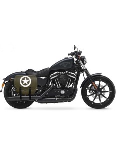 ALFORJA PIEL SPARTA ARMY STAR VERDE MILITAR DCHA H.D SPORTER  883-1200