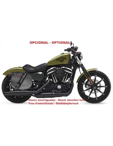 ALFORJA PIEL SPARTA ARMY STAR VERDE MILITAR DCHA H.D SPORTER 883-1200