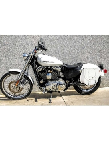 ALFORJA PIEL BANDO BAS BLANCO HCO AMORT IZDA SPORTSTER H.D ALFORJA PIEL BANDO BAS BLANCO HCO AMORT IZDA SPORTSTER H.D
