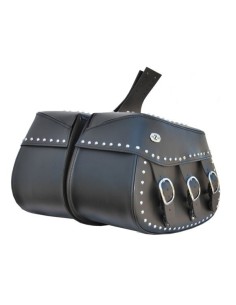 ALFORJAS PIEL PIZARRO CLÁSICA PARA H.D SPORTSTER 883