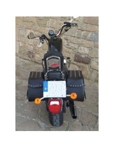 ALFORJAS PIEL PIZARRO CLÁSICA PARA H.D SPORTSTER 883