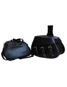 ALFORJAS PIEL PIZARRO CLÁSICA PARA H.D SPORTSTER 883