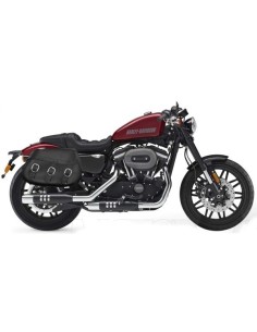 ALFORJAS PIEL PIZARRO BÁSICA PARA H.D SPORTSTER 883
