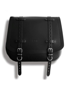 ALFORJA PIEL ULISES NEGRA IZDA PARA SPORTSTER H.D