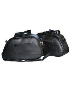 ALFORJAS PIEL PIZARRO BLOQUE HCO AMORT PARA H.D SPORTSTER 883-1200