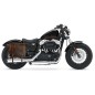 ALFORJA PIEL ULISES MARRÓN VINTAGE DCHA PARA SPORTSTER H.D