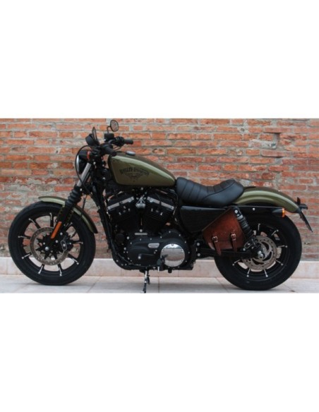 ALFORJA BASCULANTE GADIZ BÁSICA MARRÓN DCHA SPORTSTER HD 883-1200