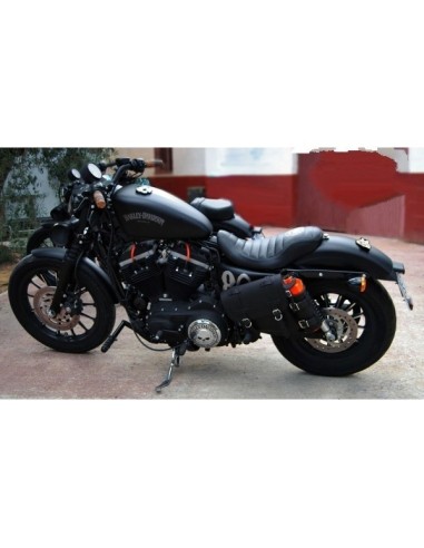 SET ALFORJAS HÉRCULES CON PORTABOTELLAS REGUL SPORTSTER H.D