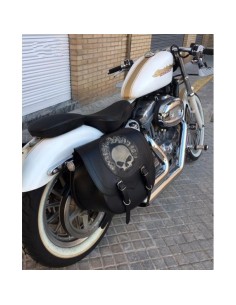 ALFORJA PIEL SPARTA WILLIE HD HC AMORT DCHA PARA SPORTSTER H.D