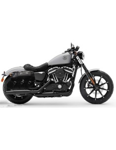 ALFORJAS PIEL IKARO SKULL TIBIAS HCO AMORT PARA H.D SPORTSTER