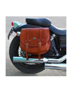 ALFORJA BANDO UN SOLO LADO MARRON BASICA 34X15X38