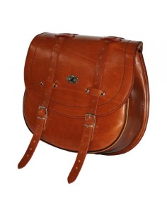 ALFORJA BANDO UN SOLO LADO MARRON BASICA 34X15X38