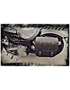 ALFORJA PIEL ULISES BASICA IZDA PARA DYNA H.D