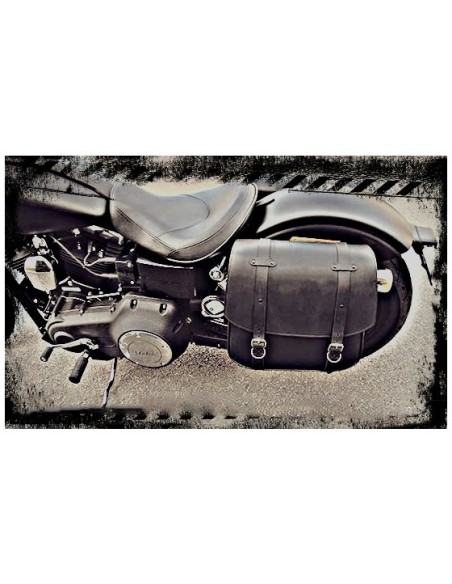 ALFORJA PIEL ULISES BASICA IZDA PARA DYNA H.D