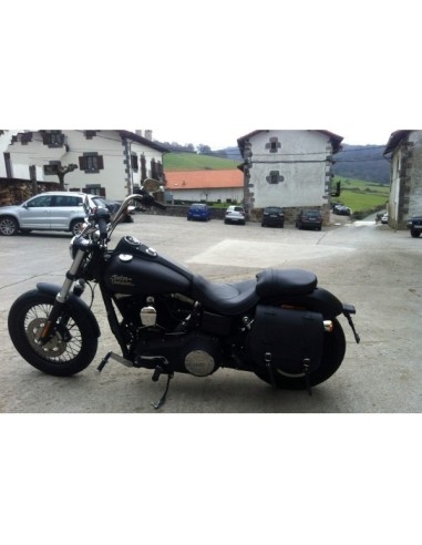 ALFORJA PIEL ULISES BASICA IZDA PARA DYNA H.D