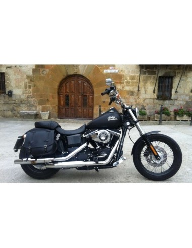 ALFORJA PIEL ULISES BASICA DERECHA PARA DYNA H.D