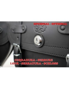 ALFORJA PIEL CENTURION IZDA PARA DYNA STREET-BOD H.D