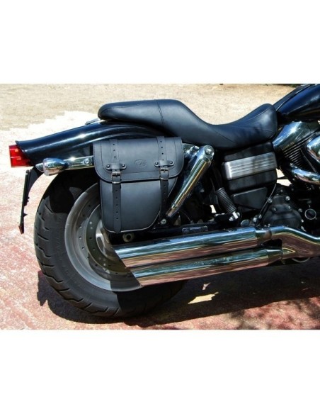 ALFORJA PIEL CENTURION DCHA PARA DYNA STREET-BOB H.D