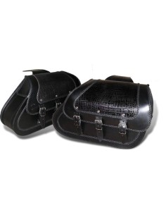 ALFORJAS RIGIDAS GRECIO BLACK DANDY PARA DYNA H.D