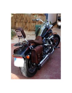 ALFORJA PIEL CENTURION MARRÓN DCHA PARA DYNA H.D