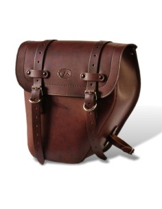 ALFORJA PIEL CENTURION MARRÓN DCHA PARA DYNA H.D