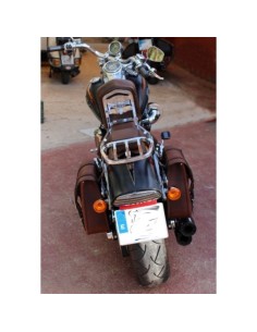 ALFORJA PIEL CENTURION MARRÓN DCHA PARA DYNA H.D