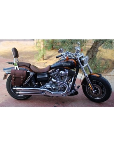 ALFORJA PIEL CENTURION MARRÓN DCHA PARA DYNA H.D ALFORJA PIEL CENTURION MARRÓN DCHA PARA DYNA H.D