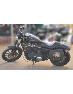 ALFORJA PIEL SPARTA WILLIE HD IZQ PARA DYNA FAT-BOB H.D