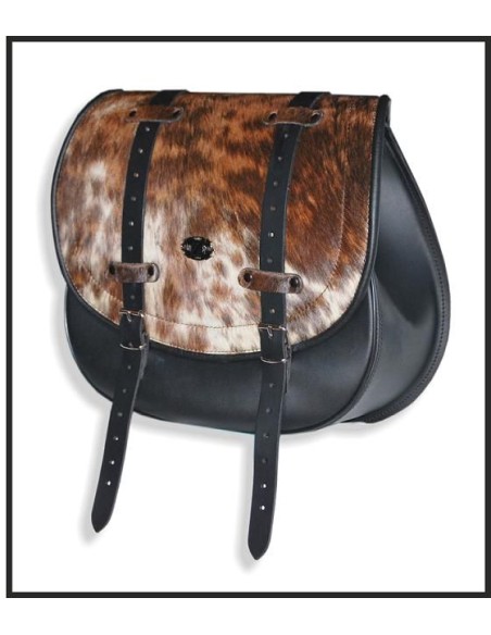 ALFORJA PIEL BANDO SALVAJE IZQUIERDA PARA DYNA HARLEY DAVIDSON