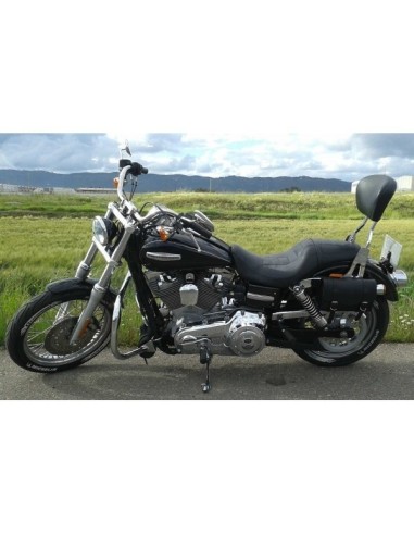 ALFORJA PIEL OLIMPO BÁSICA PARA DYNA FAT BOB H.D