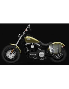 ALFORJA PIEL BANDO PLATOON IZDA STREET-BOB DYNA H.D