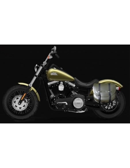 ALFORJA PIEL BANDO PLATOON IZDA STREET-BOB DYNA H.D