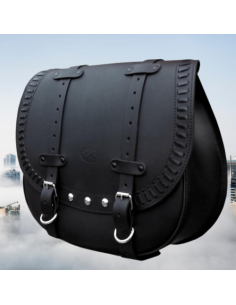 ALFORJA LATERAL PIEL FAT BANDO BASICA UNIVERSAL