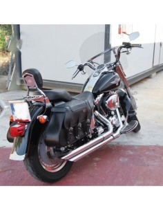 ALFORJAS PIEL IKARO TRENZADO GOTICO