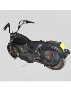 ALFORJA LATERAL SPARTA SKULL PARA SOFTAIL HARLEY DAVIDSON