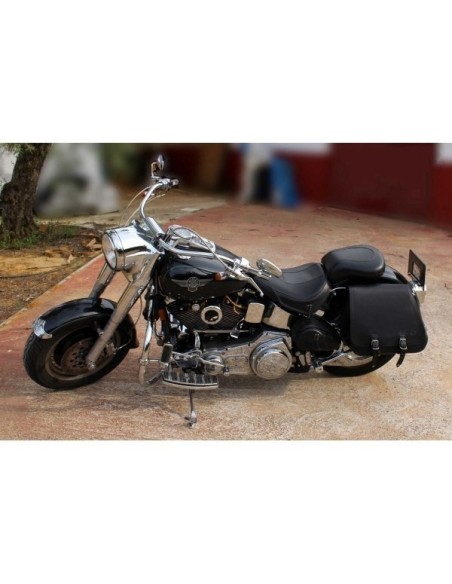 ALFORJA PIEL BIG SCIPION BÁSICA IZQUIERDA PARA SOFTAIL H.D