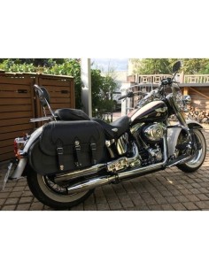 ALFORJAS RIGIDAS CAMPEADOR PERSONALIZADA ESCUDO HARLEY DAVIDSON PARA SOFTAIL H.D